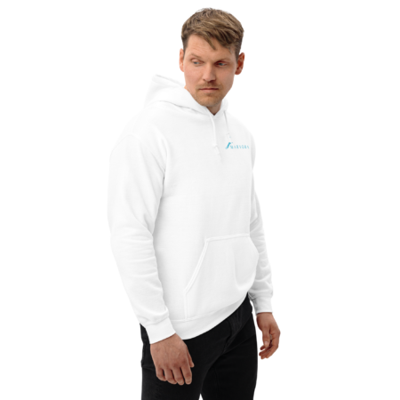 Hoodie Essential – White Blue Baby - Image 4