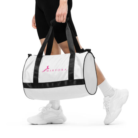Zippy Travel Bag – White Pink - Image 4