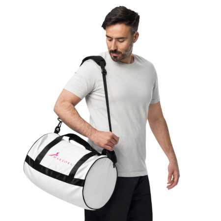 Zippy Travel Bag – White Pink - Image 3