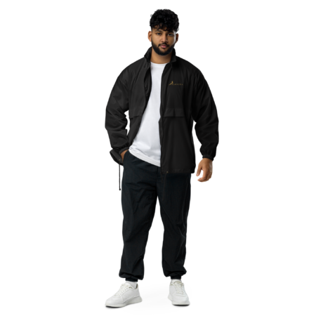 Elite Windbreaker - Black Gold Gradient