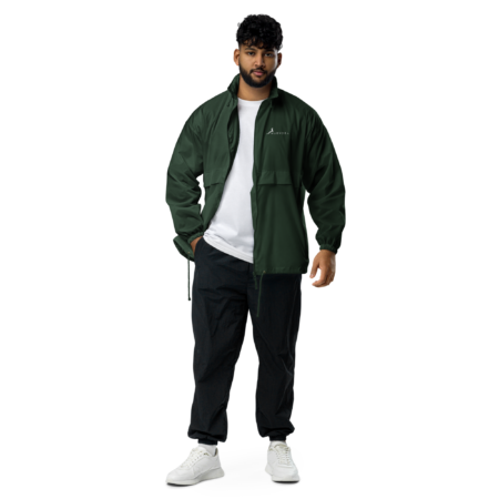Elite Windbreaker - Forest Green White