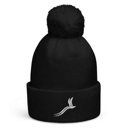 Classic Pom Pom Beanie unisex - Black White