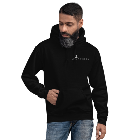 Hoodie Essential – Black White
