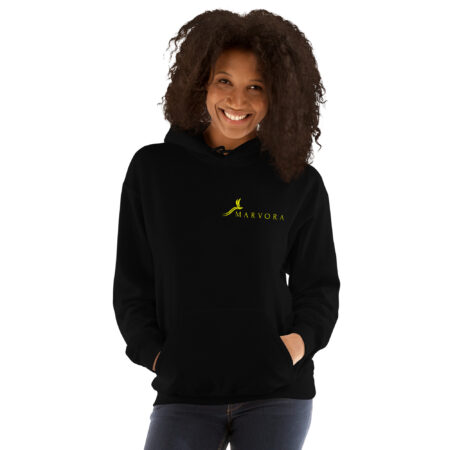 Hoodie Essential – Black Yellow - Image 2