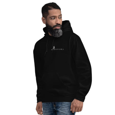 Hoodie Essential – Black White - Image 3