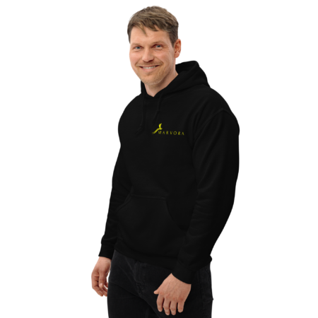 Hoodie Essential – Black Yellow