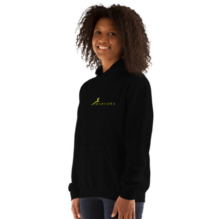 Hoodie Essential – Black Yellow