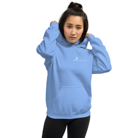 Hoodie Essential – Blue Baby White