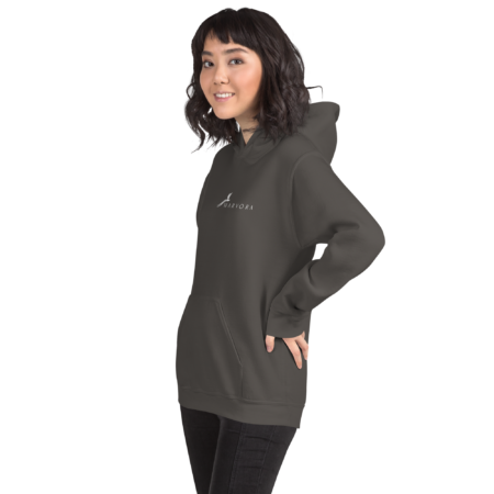 Hoodie Essential – Gray Charcoal White - Image 3