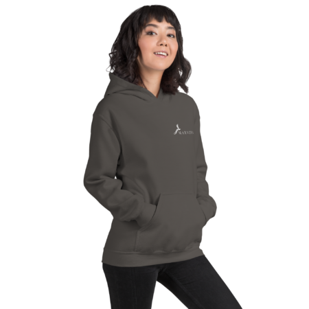 Hoodie Essential – Gray Charcoal White - Image 4