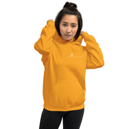 Hoodie Essential – Golden Sunset White