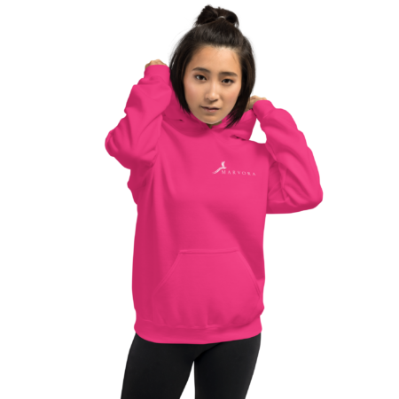 Hoodie Essential – Pink Heliconia White - Image 2