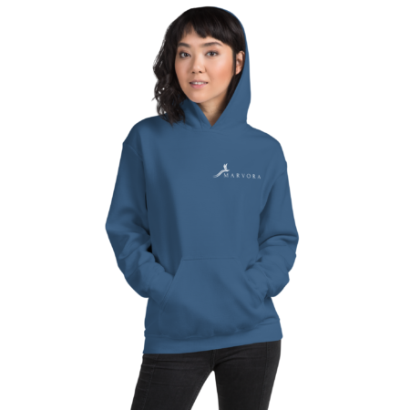 Hoodie Essential – Blue Indigo White - Image 2