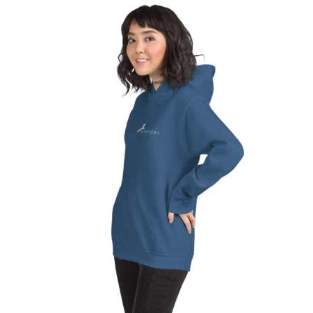 Hoodie Essential – Blue Indigo White