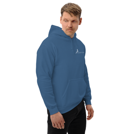 Hoodie Essential – Blue Indigo White - Image 4