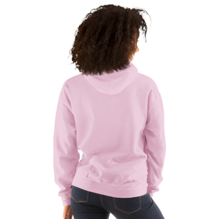 Hoodie Essential – Light Pink Black - Image 3