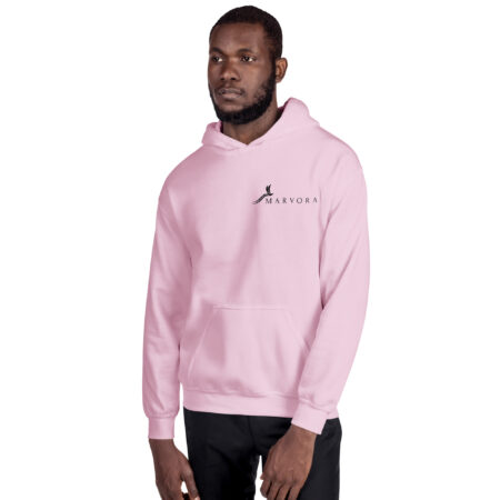 Hoodie Essential – Light Pink Black