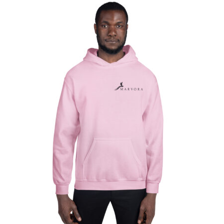 Hoodie Essential – Light Pink Black - Image 2