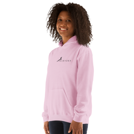 Hoodie Essential – Light Pink Black