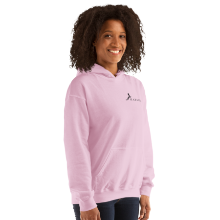 Hoodie Essential – Light Pink Black - Image 4