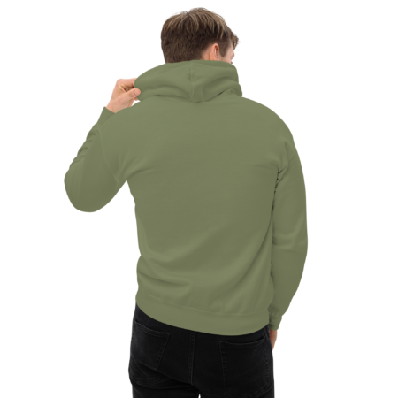 Hoodie Essential – Military Green White - Image 2
