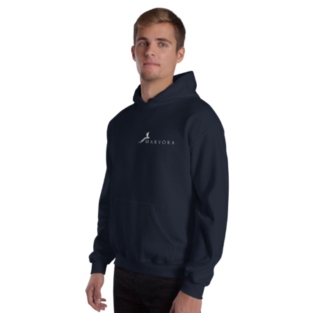 Hoodie Essential – Navy White