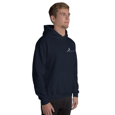 Hoodie Essential – Navy White - Image 4