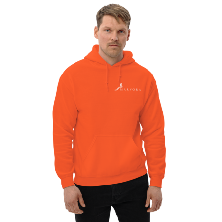Hoodie Essential – Orange White