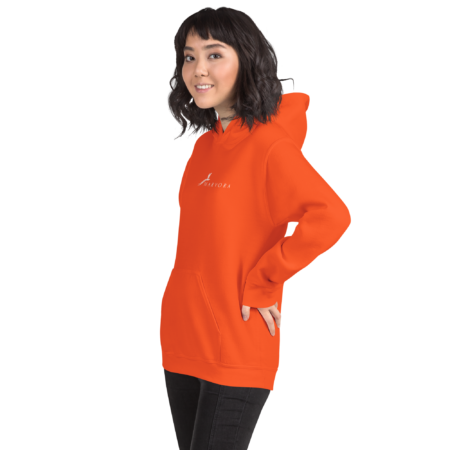 Hoodie Essential – Orange White