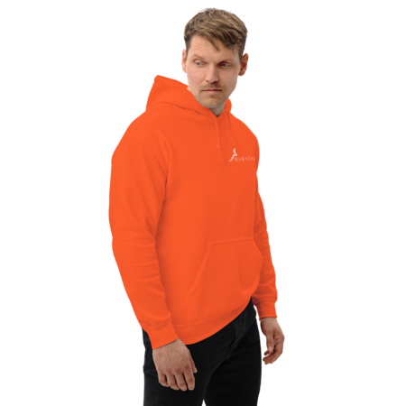 Hoodie Essential – Orange White - Image 3