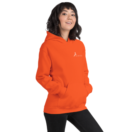 Hoodie Essential – Orange White - Image 4