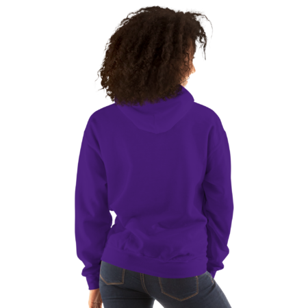 Hoodie Essential – Purple Royal White - Image 2