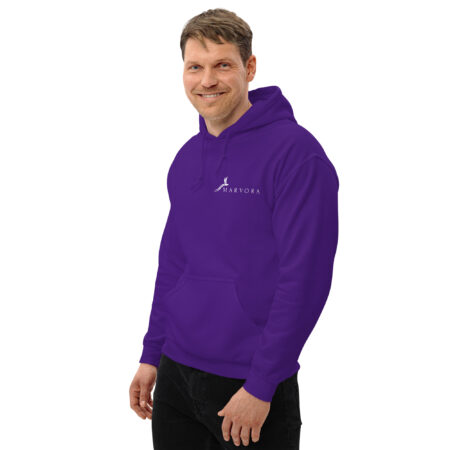 Hoodie Essential - Purple Royal White - Image 3