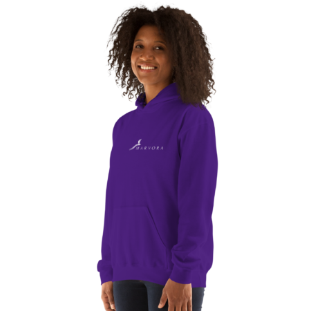 Hoodie Essential – Purple Royal White - Image 3