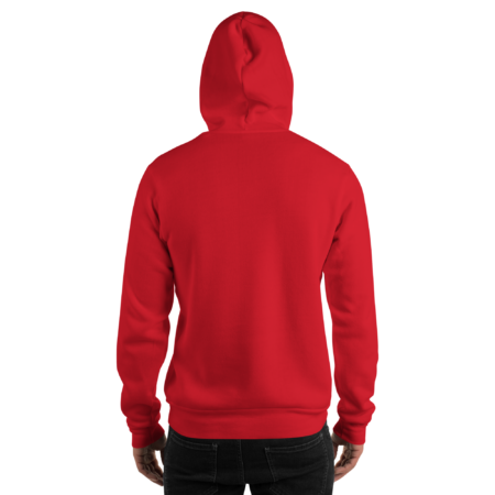 Hoodie Essential – Scarlet Red White - Image 2