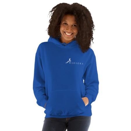 Hoodie Essential – Blue Royal White