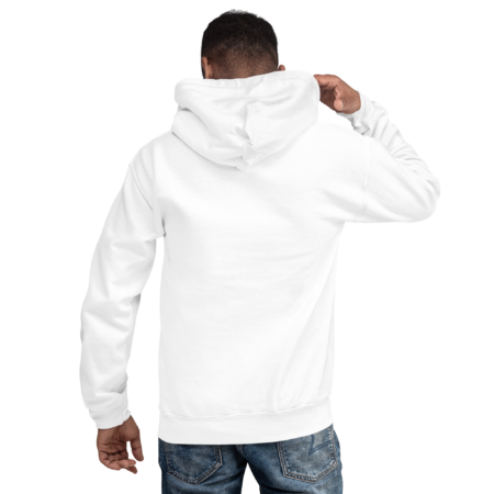 Hoodie Essential – White Blue Gradient - Image 3