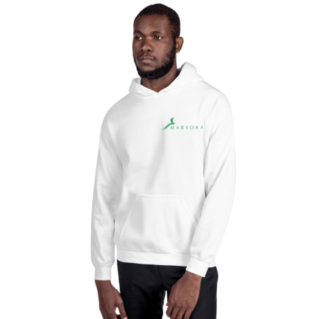 Hoodie Essential – White Green