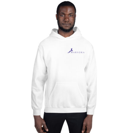 Hoodie Essential – White Blue A