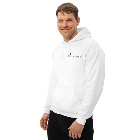 Hoodie Essential – White Black - Image 5