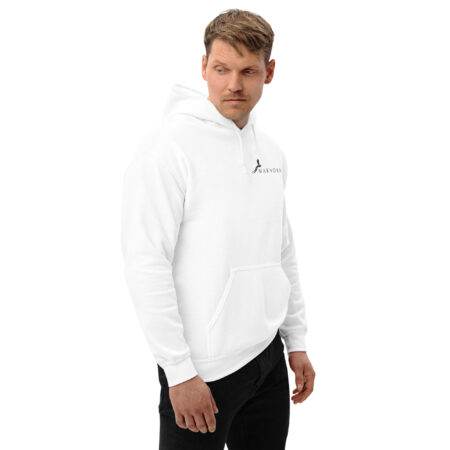 Hoodie Essential – White Black