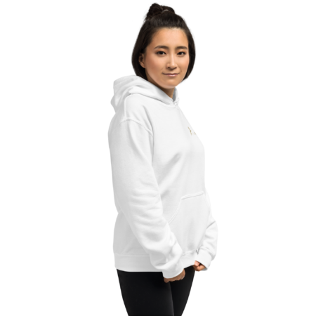 Hoodie Essential – White Gold Gradient - Image 3