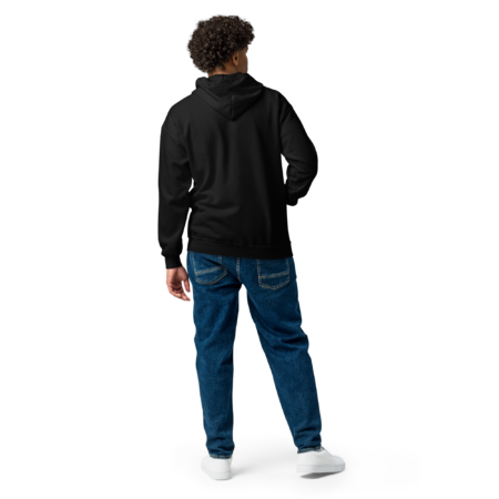 Advance Zip Hoodie – Essential Black White - Image 3