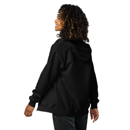 Advance Zip Hoodie – Essential Black White - Image 2
